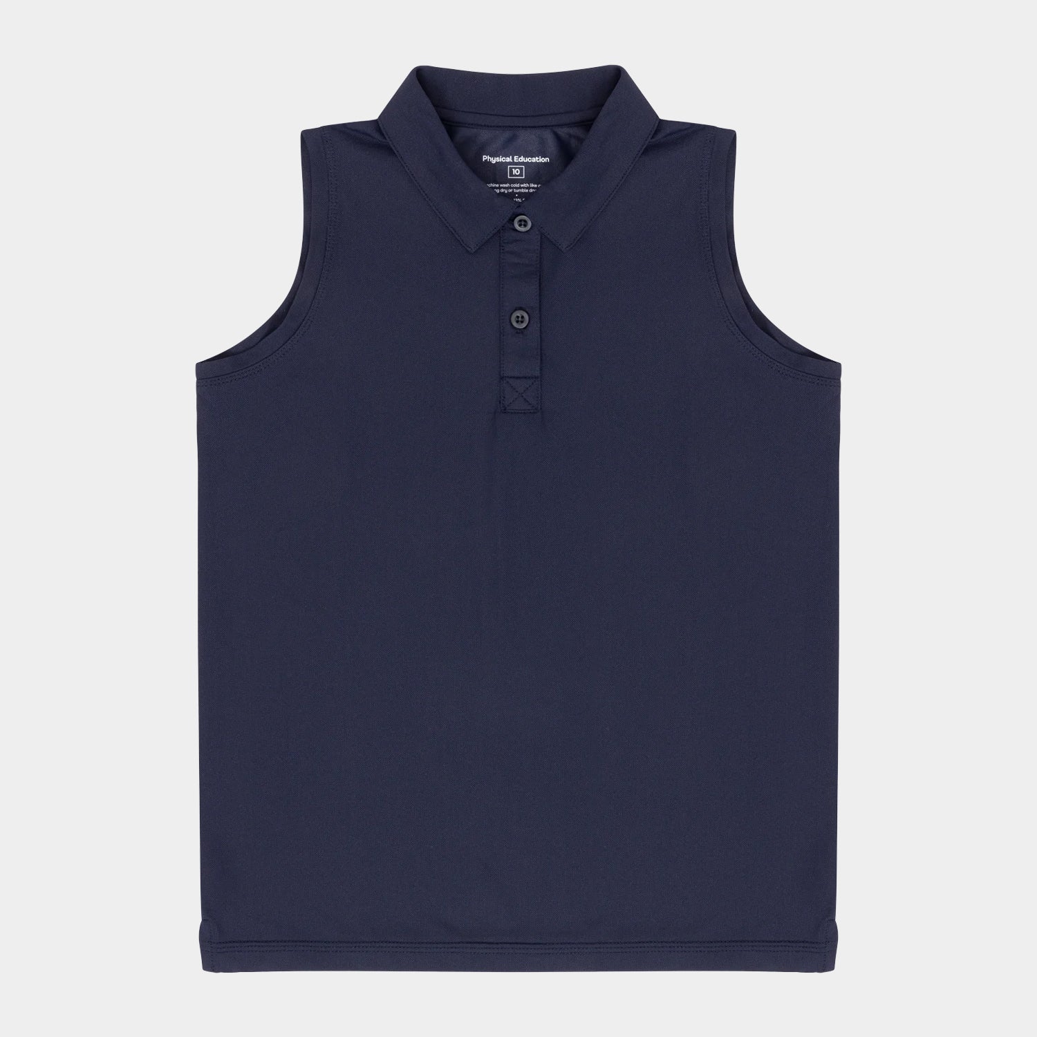 Sleeveless Polo - Navy