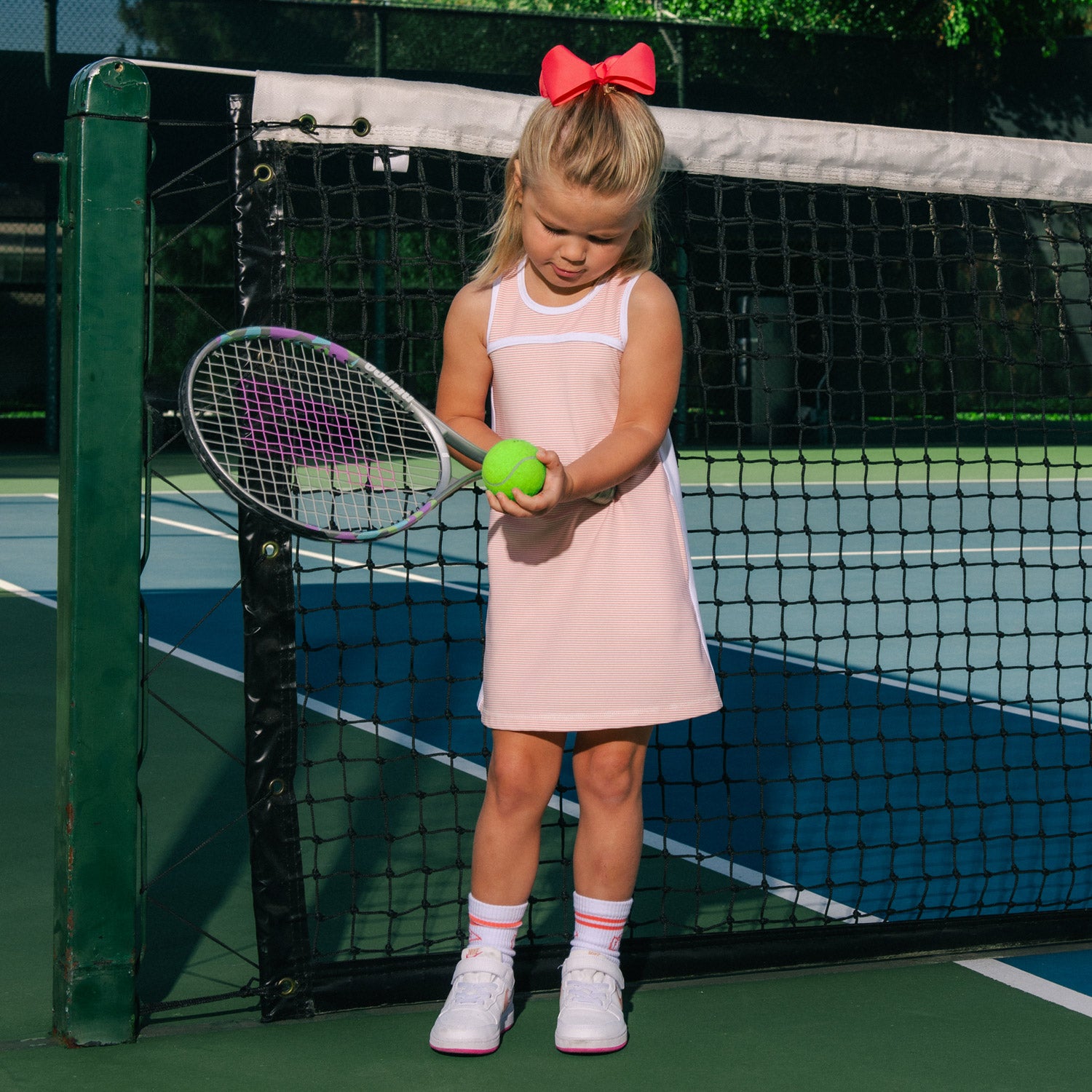Play All Day Dress - Pink Stripe